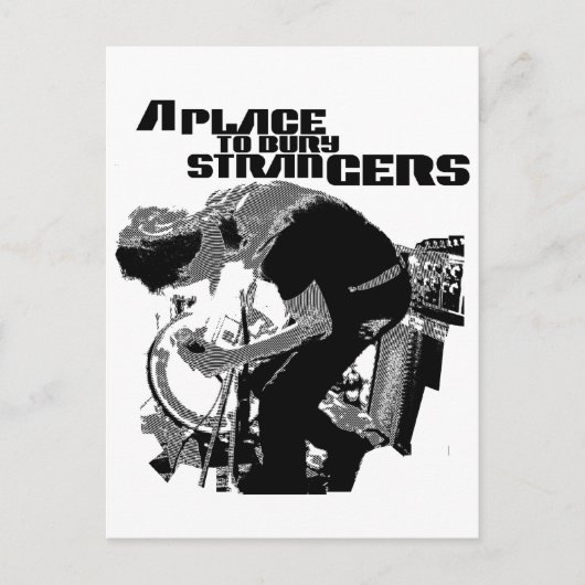 Een plek om het Poster van Bury Strangers te begra Briefkaart (Voorkant)