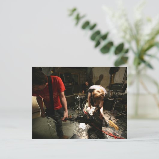 Een plek om het Poster van Bury Strangers te begra Briefkaart (Staand voorkant)