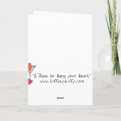 Een plek om je hart op te hangen, gefeliciteerd kaart (Achterkant)