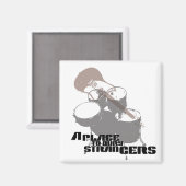 Een plek om Strangers Band Elements T-Shirt te beg Magneet (Voorkant / Achterkant)