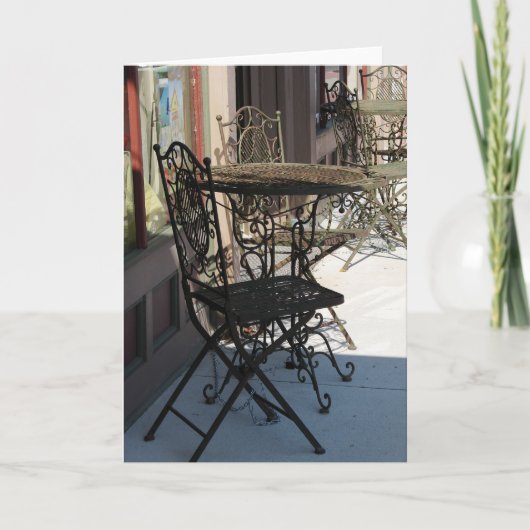 Een plek om te zitten kaart (Voorkant)