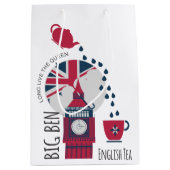 Een plek van Engelse thee Medium Cadeauzakje (Voorkant)