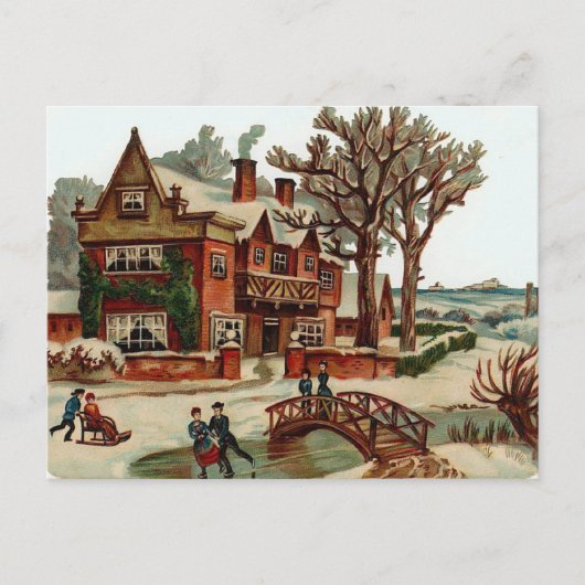 Een plek voor kerst feestdagenkaart (Voorkant)