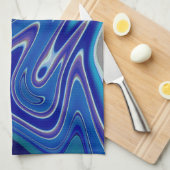 Een Plens Blauw Theedoek (Quarter Fold)