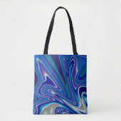 Een plens blauw tote bag (Voorkant)
