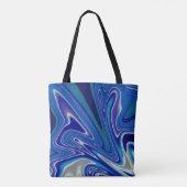 Een plens blauw tote bag (Achterkant)