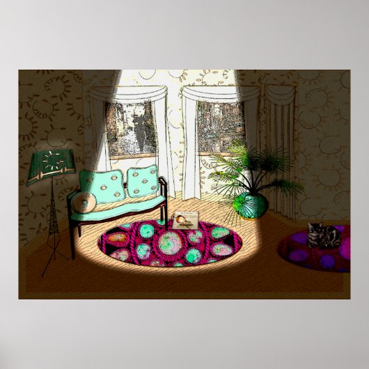 Een plotseling lege kamer (5-7-1915) poster (Voorkant)