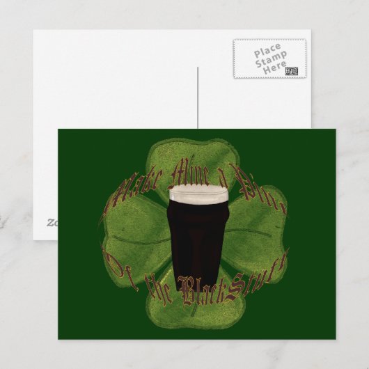 Een pluim van de Zwarte Doos Briefkaart (Voorkant / Achterkant)