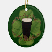 Een pluim van de Zwarte Doos Keramisch Ornament (Links)