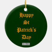 Een pluim van de Zwarte Doos Keramisch Ornament (Achterkant)