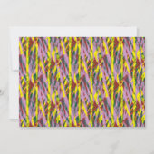 Een pluizige grijze kat met groene ogen zit op een bedankkaart (Voorkant)