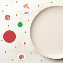 Een Pluk Pret 1e Verjaardag Pizza Confetti