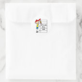 Een Plus-Kind Ronde Sticker (Tas)