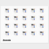 Een Plus Leraar Hart Sticker (Vel)