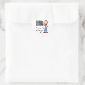 Een Plus Leraar Hart Sticker (Tas)
