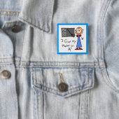 Een Plus Leraar Vierkante Button 5,1 Cm (In situ)