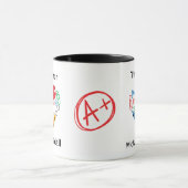 Een Plus Teacher Gift Bedankt Student Mok (Midden)