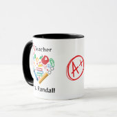 Een Plus Teacher Gift Bedankt Student Mok (Voorkant links)