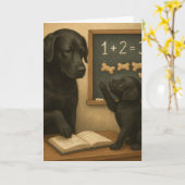 "Een plus twee is Traktatie!" Kaart (Gele Bloem)