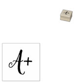 Een Plus Wood Stamper naar Grade Papers Rubberstempel (Gestempeld)
