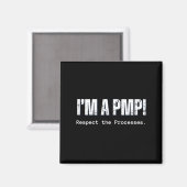 Een PMP Respecteer de Processen Cadeau voor Projec Magneet (Voorkant / Achterkant)