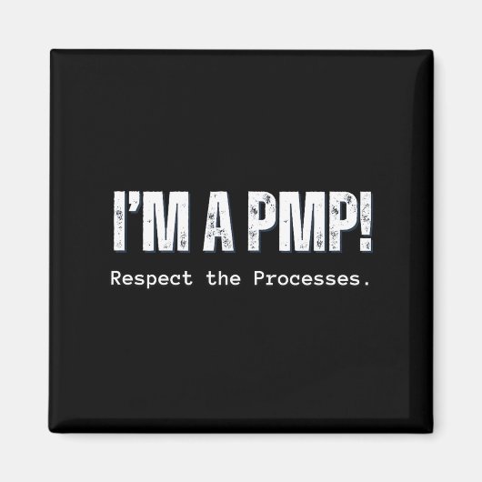 Een PMP Respecteer de Processen Cadeau voor Projec Magneet (Voorkant)