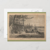 Een podium in de wilde natuur briefkaart (Voorkant / Achterkant)