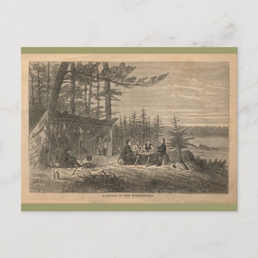 Een podium in de wilde natuur briefkaart (Voorkant)