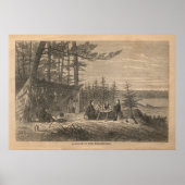 Een podium in de wilde natuur poster (Voorkant)