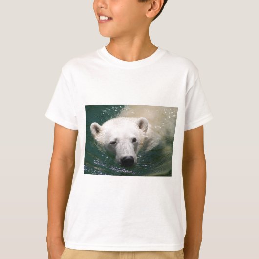 Een polair beer dat gewoon koelt t-shirt (Voorkant)