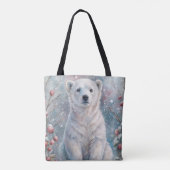 Een Polar Beer Cub in de winter Tote Bag (Achterkant)