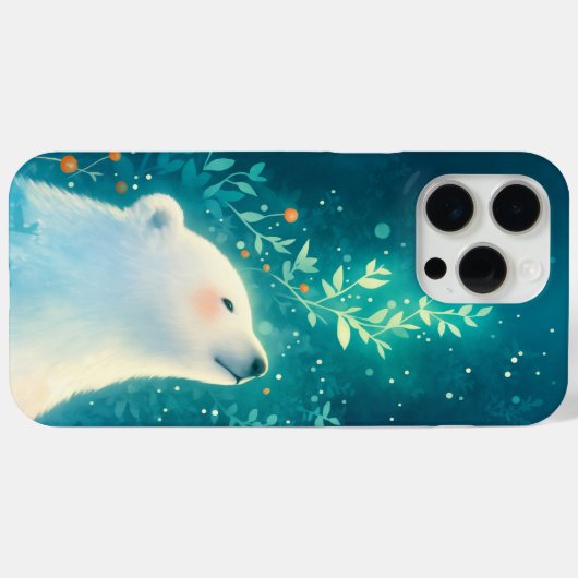 Een Polar Beer rustige nacht Case-Mate iPhone Case (Achterkant (horizontaal))