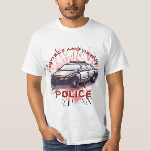 Een politieauto t-shirt (Voorkant)