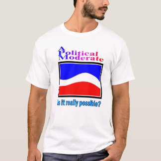 Een politieke gematigde t-shirt