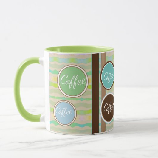 Een Polka-dot Coffee Mok (Links)