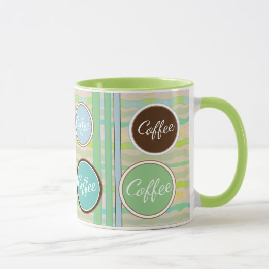 Een Polka-dot Coffee Mok (Rechts)