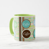 Een Polka-dot Coffee Mok (Voorkant links)