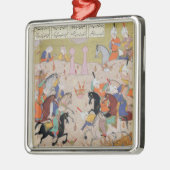 Een Polo-spel Metalen Ornament (Links)