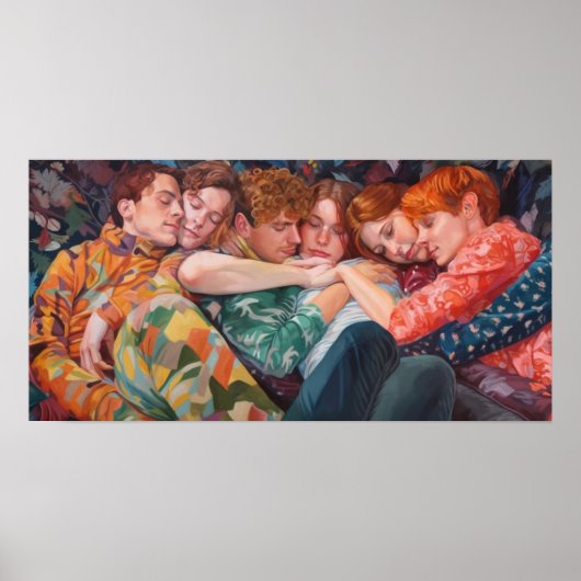 Een poly pajama pupil poster (Voorkant)