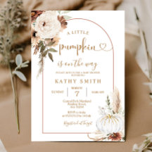 Een pompoen is onderweg naar Baby shower