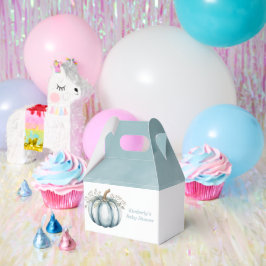 Een pompoen is onderweg naar het Baby shower Bedankdoosjes