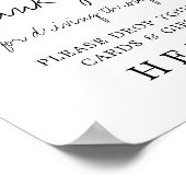 Een pompoenstation met Baby shower Kaarten en cade Poster (Hoek)