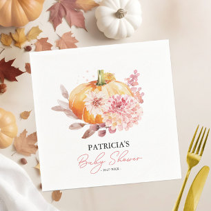 Een Pompoentje Is Op Komst Baby Shower Servet