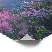 Een Pond onder de bloemen Poster (Hoek)