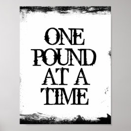 Eén pond per keer bij verlies poster