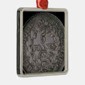 Een pond van twintig sols metalen ornament (Rechts)