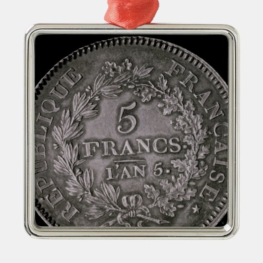 Een pond van twintig sols metalen ornament (Voorkant)