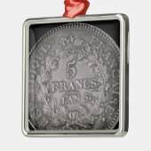 Een pond van twintig sols metalen ornament (Links)