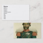 Een pooie: een Indische soldaat in het Franse bata Visitekaartje (Voorkant / Achterkant)