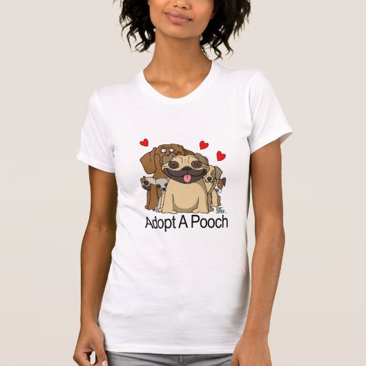 Een poot aannemen t-shirt (Voorkant)